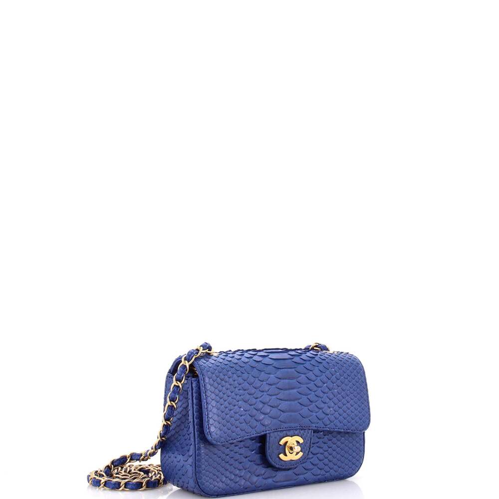 Chanel Classic Single Flap Bag Python #242858C49B - image 2